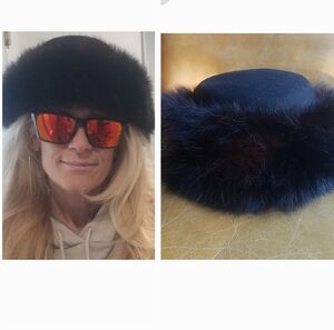 FOX Fur Trimmed Hat